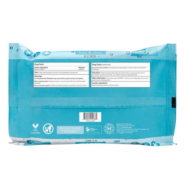 The Honest Company Fragrance Free Sanitizing Alcohol Wipes |...