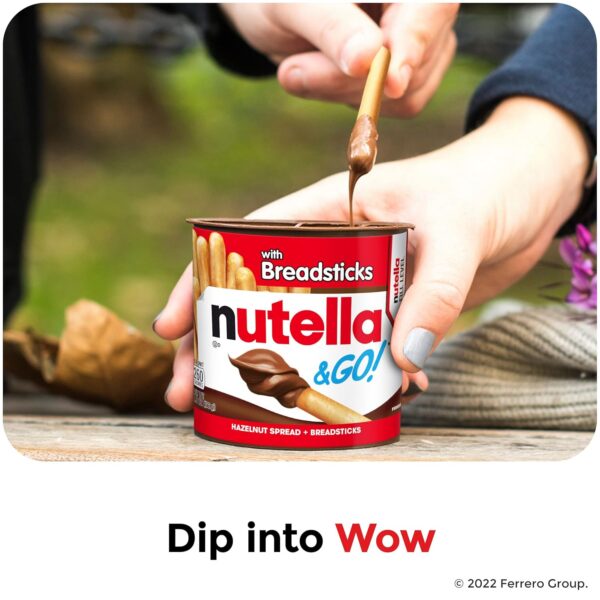 Nutella & GO! Bulk 24 Pack, Hazelnut and Cocoa Spread with B...