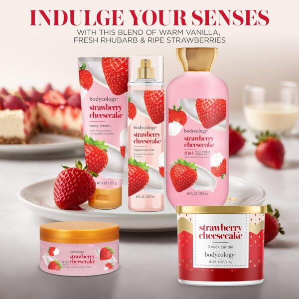 Bodycology Shea Butter Body Cream, Strawberry Cheesecake, 8 ...
