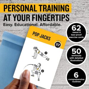 NewMe Fitness Bodyweight Workout Cards, Instructional Fitnes...