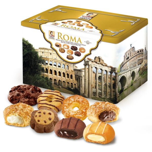 Matilde Vicenzi Roma Cookie Tin - Italian Pastries & Bakery ...
