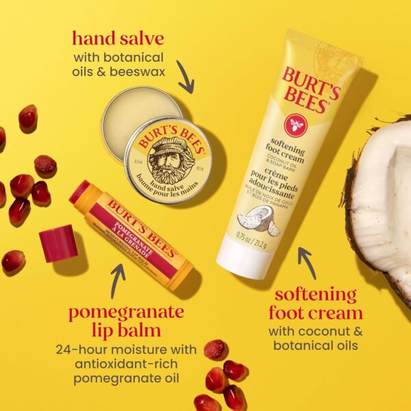 Burt's Bees Gifts Ideas, Tips and Toes Kit, 6 Travel Size Pr...
