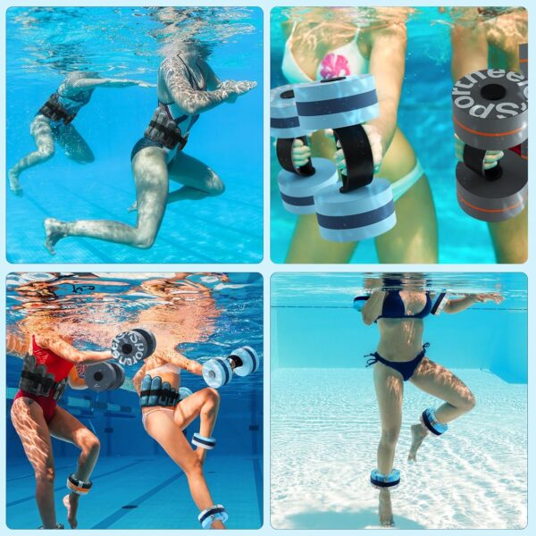 Sportneer Water Aerobics Pool Exercise Equipment Water Worko...