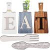 Jetec Cutting Board Eat Sign Set Hanging Art Kitchen Eat Sig...