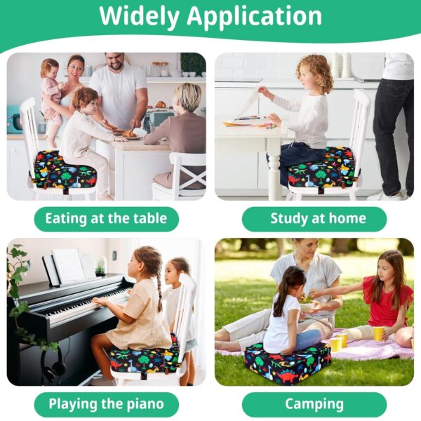 Toddler Booster Seat for Kitchen Chair, Non-Slip Kids Dining...