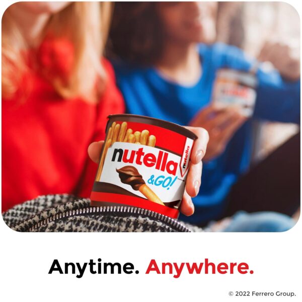 Nutella & GO! Bulk 24 Pack, Hazelnut and Cocoa Spread with B...