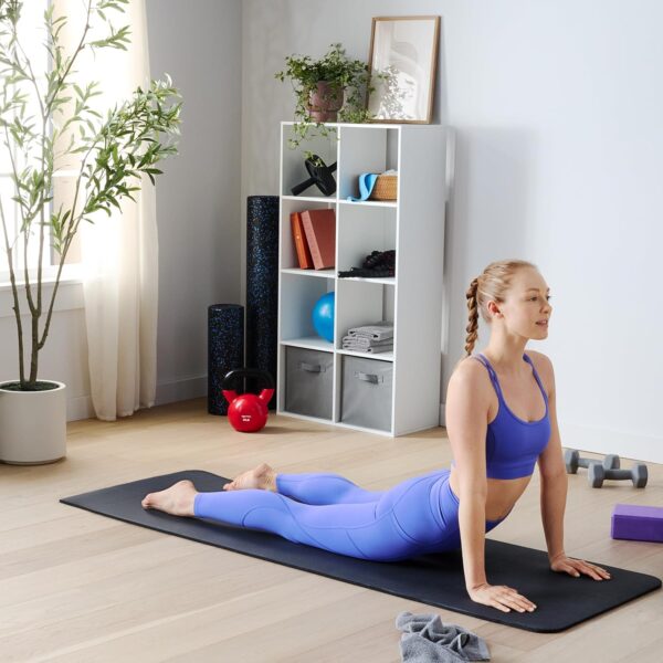 Amazon Basics 1/2 Inch Extra Thick Exercise Yoga Mat with Ca...
