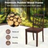 Giantex Farmhouse Dining Chairs Set of 2, Modern Kitchen Cha...