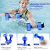 Water Weights for Pool Exercise Set of 2, Aquatic Exercise D...