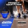 Yes4All 5-100 LB Kettlebells Vinyl Coated Cast Iron for Dumb...