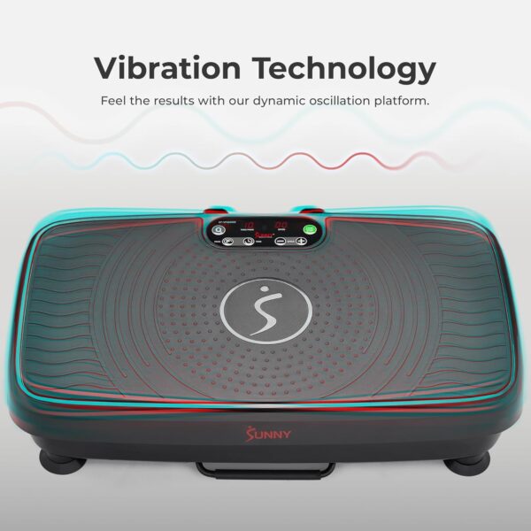 Sunny Health & Fitness Vibration Plate Exercise Machine, Ful...