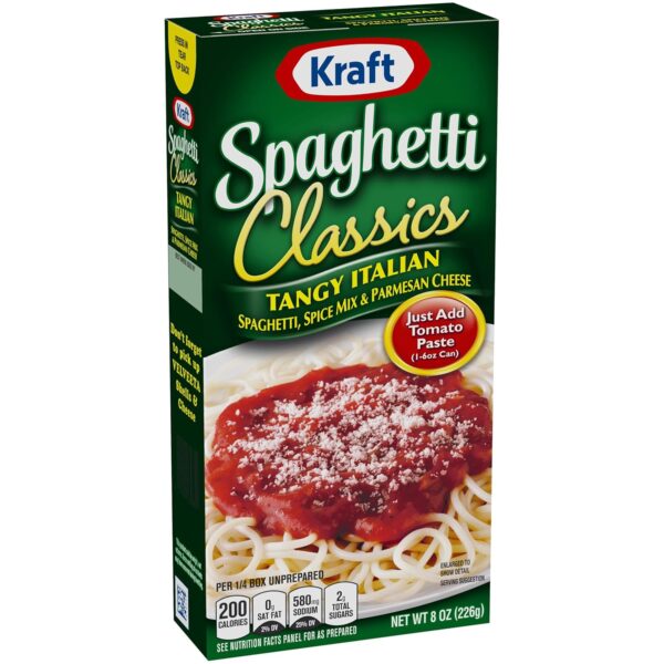 Kraft Spaghetti Classics Tangy Italian Spaghetti, Spices, & ...