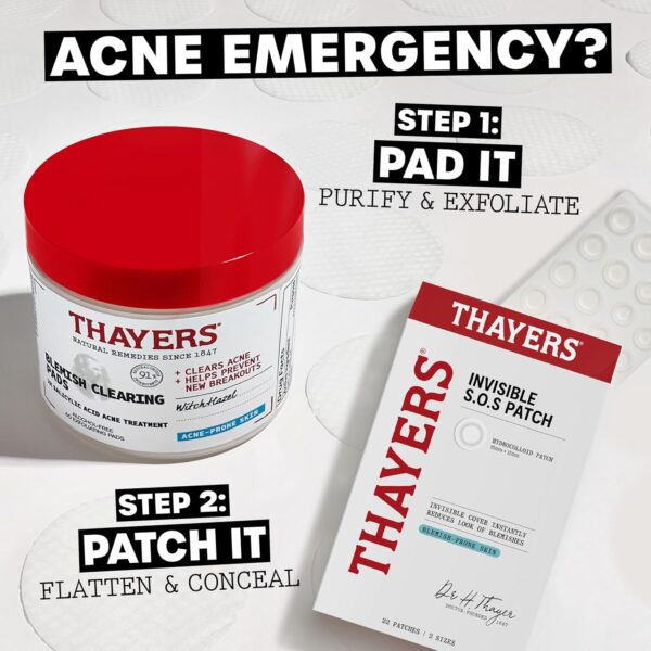 Thayers Blemish Clearing Acne Pads, Salicylic Acid Acne Trea...