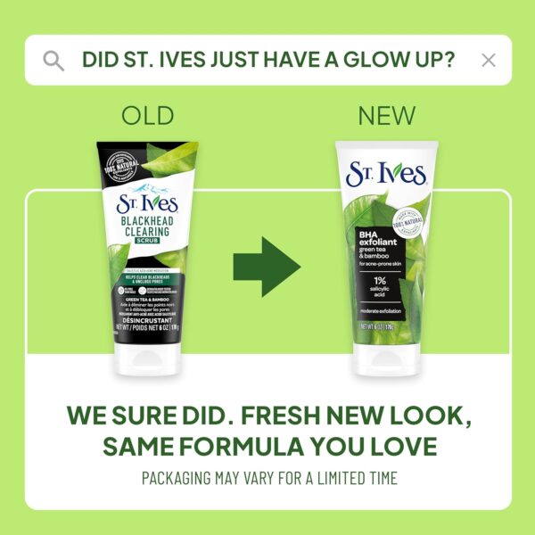 St. Ives Blackhead Clearing Face Scrub, Green Tea, 6 oz