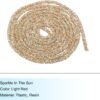 MECCANIXITY 2.5 Yard 7mm 0.28 inch Glitter Sequins Rope Sequ...
