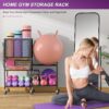 5 Tier Dumbbell Rack, Yoga Mat Storage Holder, Home Gym Stor...