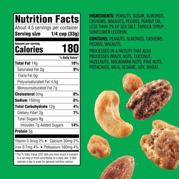 Emerald Nuts Salty Sweet Mixed Nuts (1-Pack), Features Kettl...
