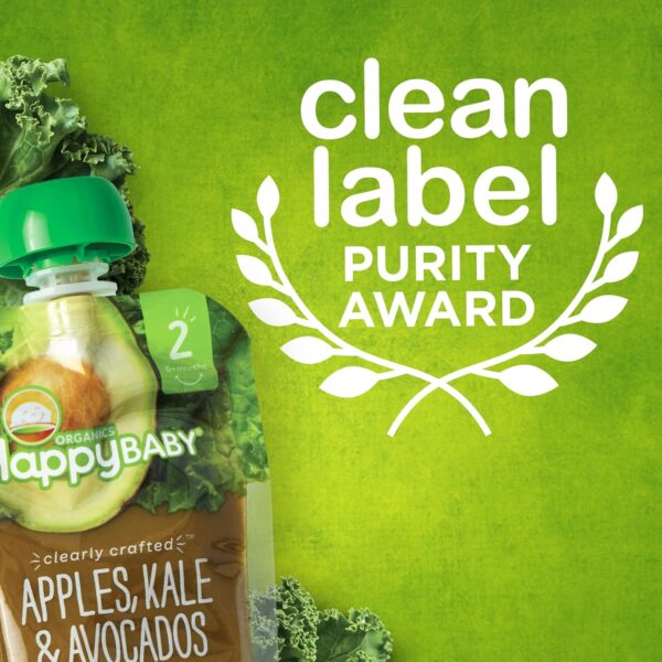 Happy Baby Organics Stage 2 Baby Food Pouches, Gluten Free, ...
