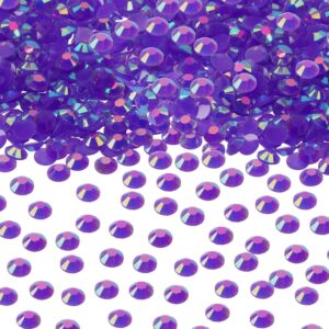 Resin Flatback Rhinestones Gemstone Beads Round Crystal Gems...
