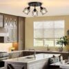 3-Light Kitchen Flush Mount Ceiling Light, Adjustable Multi-...