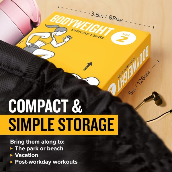 NewMe Fitness Bodyweight Workout Cards, Instructional Fitnes...