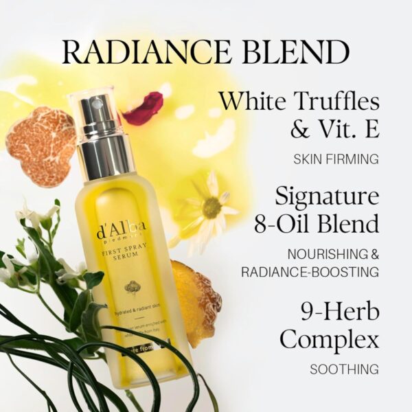 d'alba Piedmont Italian White Truffle First Spray Serum, Veg...
