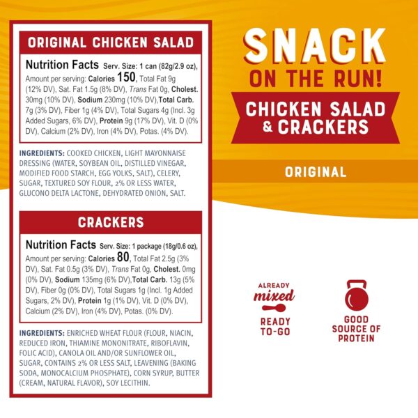 Bumble Bee Snack on the Run Chicken Salad with Crackers Kit,...