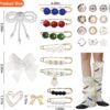 36PCS Shoe Charms for Sneakers,Jewelry Bows Charm Decoration...