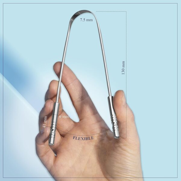 MasterMedi Tongue Scraper with Case Easy to Use Tongue Scrap...