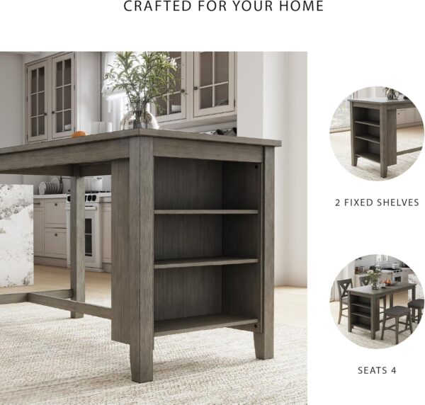 Signature Design by Ashley Caitbrook Rustic Counter Height D...
