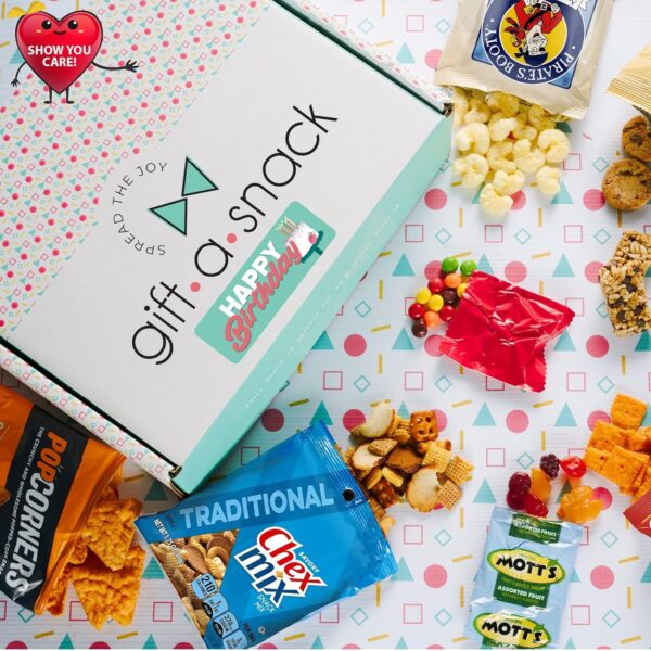 Gift A Snack - Happy Birthday Snack Box Variety Pack Care Pa...