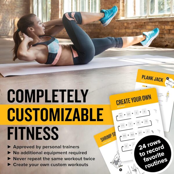 NewMe Fitness Bodyweight Workout Cards, Instructional Fitnes...