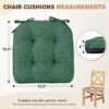 downluxe Indoor Chair Cushions for Dining Chairs, Tufted Ove...