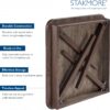 MECO Stakmore Classic Straight Edge Wood Folding Card Table,...