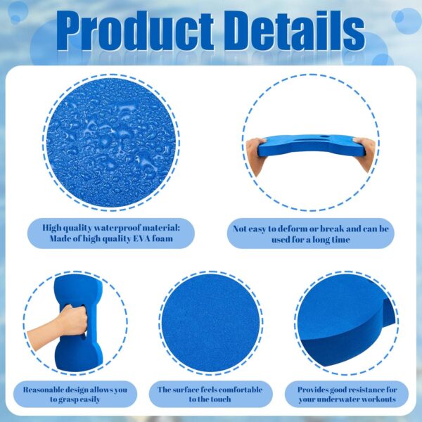 Lewtemi 2 Packs Water Exercise Discs Hand Held Water Weight ...