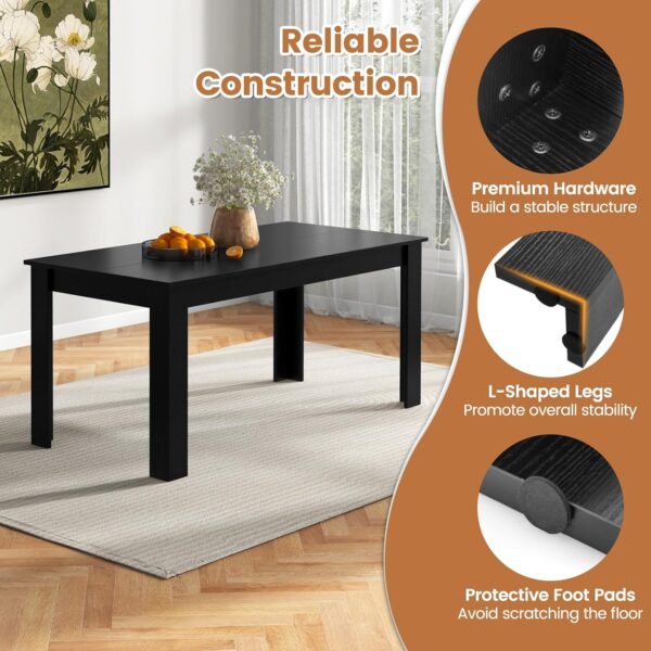 Giantex Dining Table for 6, Rectangular Kitchen Table with 3...