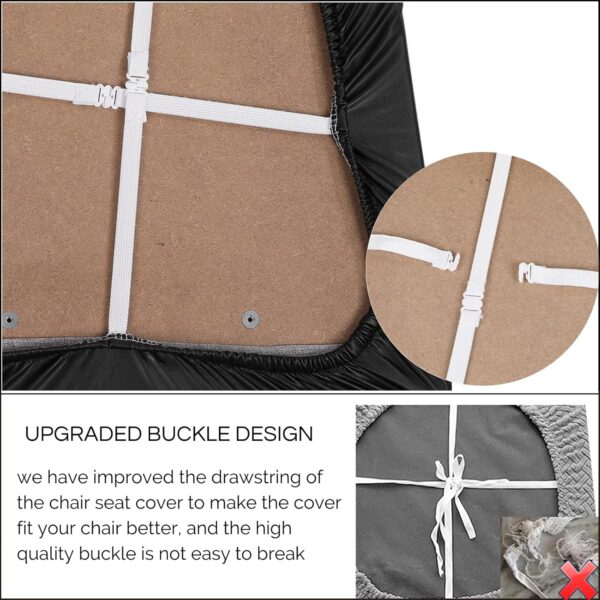 SearchI Waterproof PU Leather Seat Covers for Dining Chairs,...