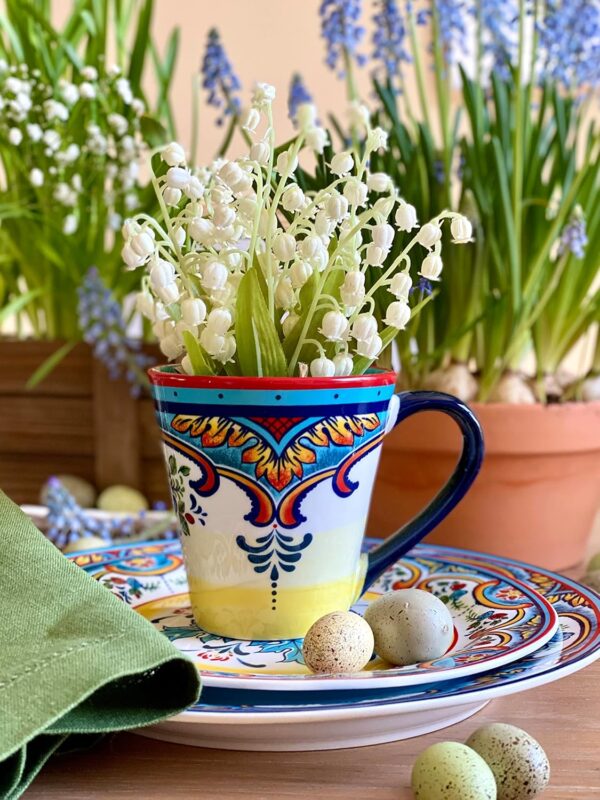 Euro Ceramica Zanzibar Collection 16 Piece Dinnerware Set Ki...