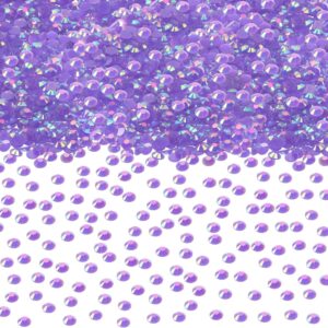 Resin Flatback Rhinestones Gemstone Beads Round Crystal Gems...