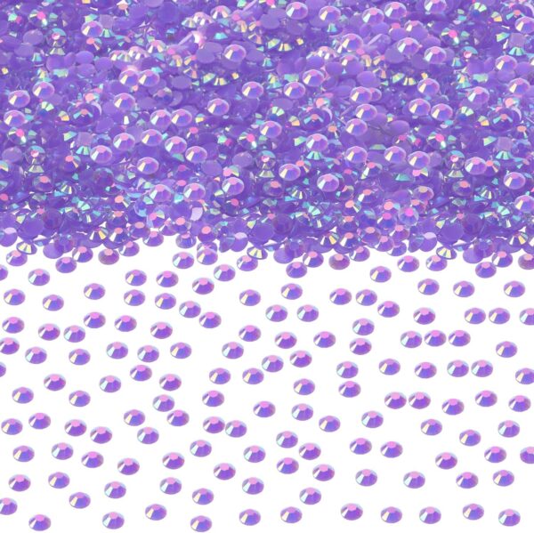 Resin Flatback Rhinestones Gemstone Beads Round Crystal Gems...