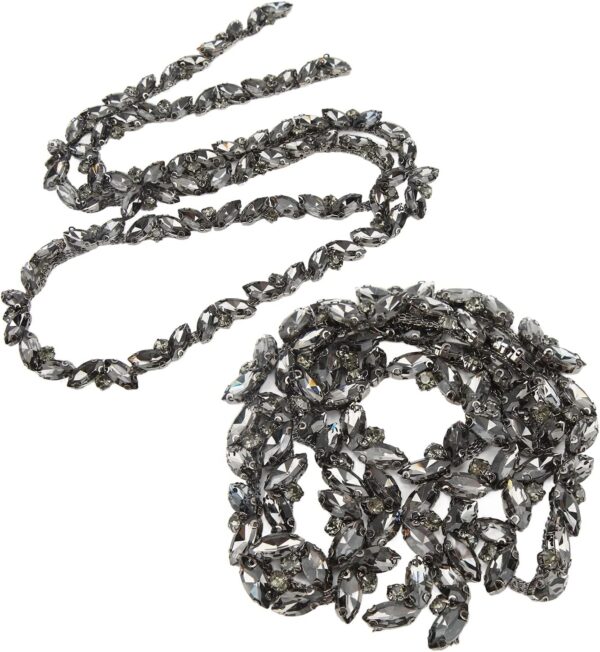 1 Yard Rhinestone Chain, AB Crystal Rhinestone Applique Bead...