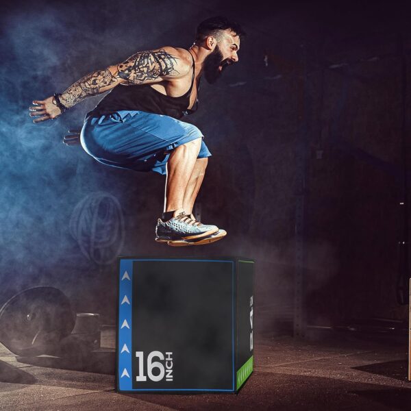 BalanceFrom Foam Plyo Jumping Exercise Box for Home Gym, Mul...