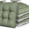 Love's cabin Memory Foam Chair Cushions Set of 4, Outdoor/In...