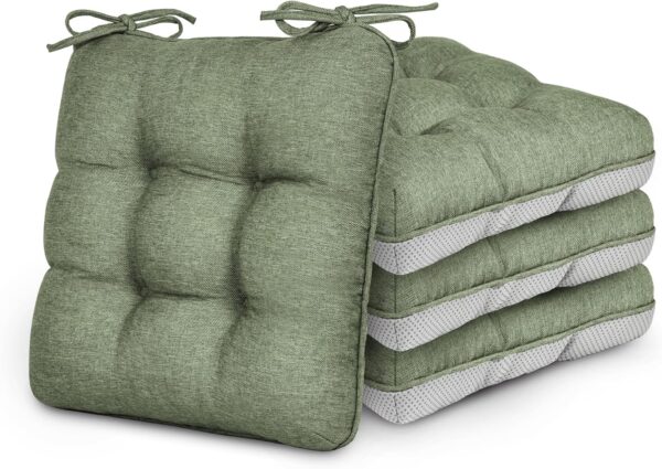 Love's cabin Memory Foam Chair Cushions Set of 4, Outdoor/In...