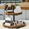 GENMOUS Farmhouse Kitchen Tiered Tray Decor Items Mini Set, ...