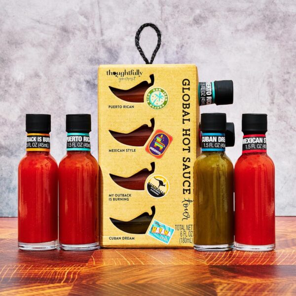 Thoughtfully Gourmet, Global Hot Sauce Gift Set, Internation...