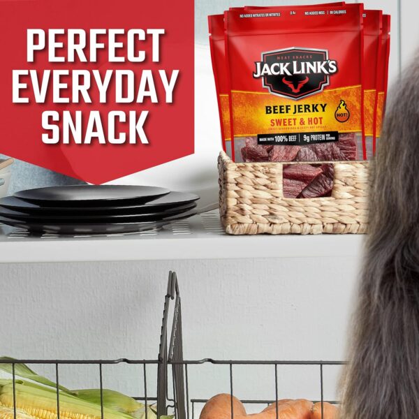 Jack Link's Beef Jerky, Sweet & Hot, Large Jerky Bags - Flav...