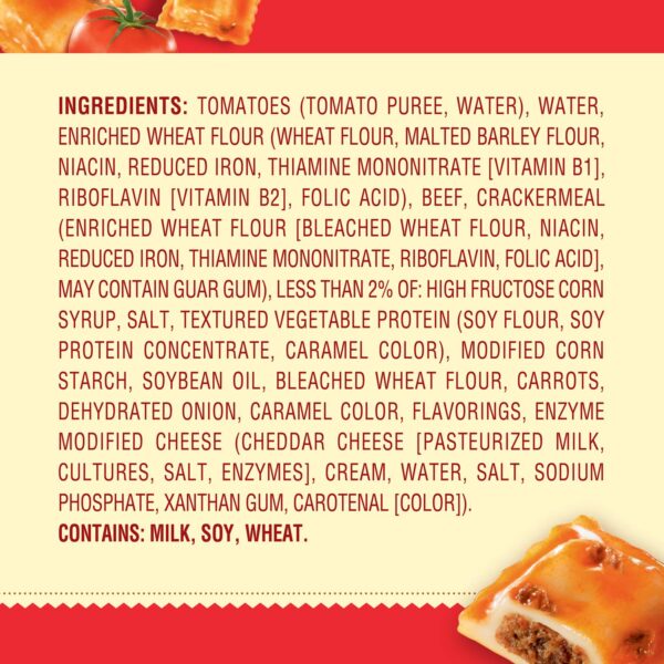 Chef Boyardee Beef Ravioli in Pasta Sauce, Microwave Food, 7...