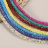 PATIKIL Sequins Rope, 5.5 Yard 6mm Sequins Rhinestone Tube C...