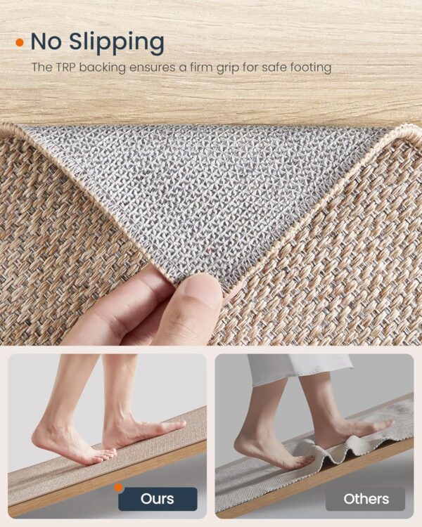 SONGMICS HOME Runner Rug 2.5x10 ft, Washable Area Rug for Li...